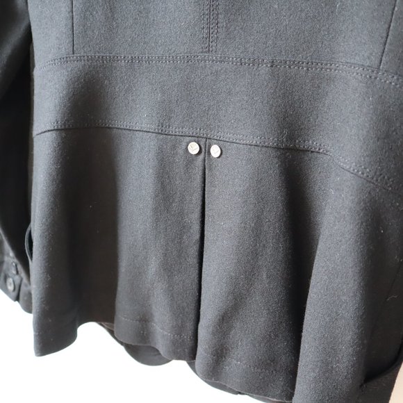 Community Military Style Black Jacket, Size 2 - Picture 9 of 17